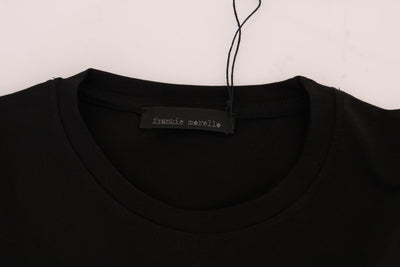 Frankie Morello Schwarzes Baumwoll-RIDERS T-Shirt mit Rundhalsausschnitt