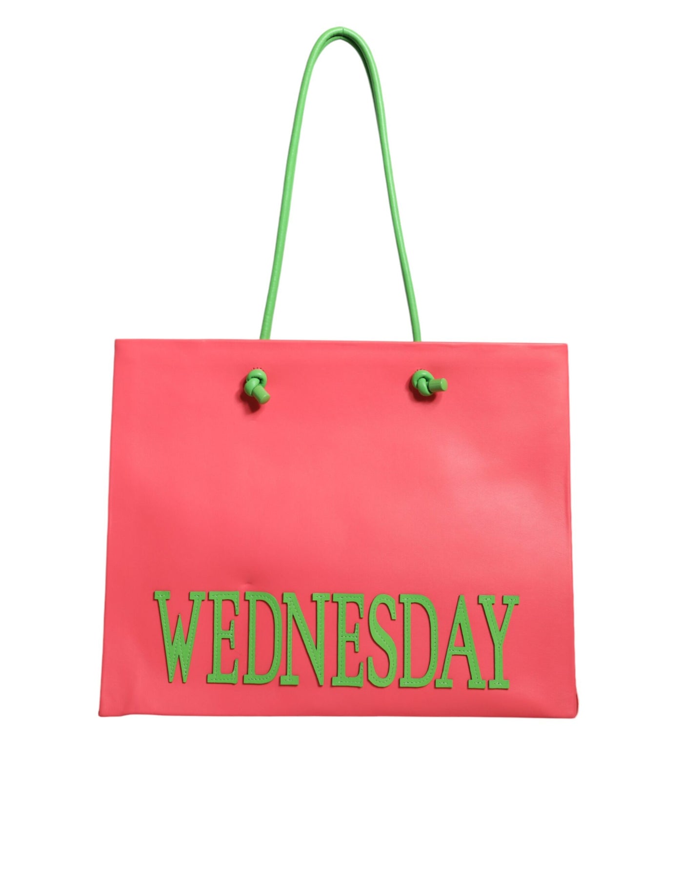 Alberta Ferretti Rosa Leder Weekend Wednesday Einkaufstasche