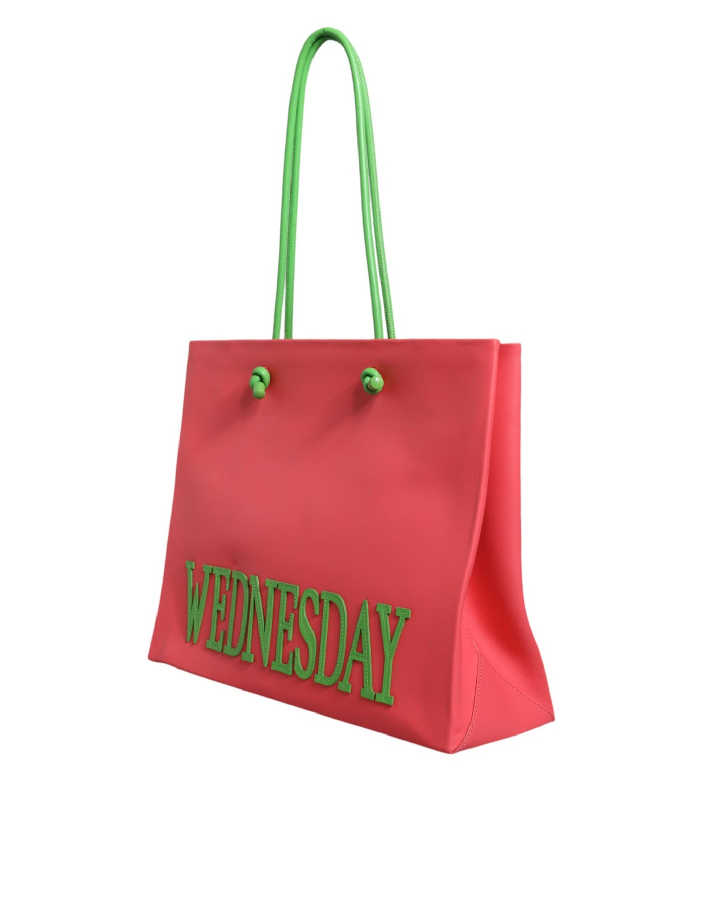 Alberta Ferretti Rosa Leder Weekend Wednesday Einkaufstasche
