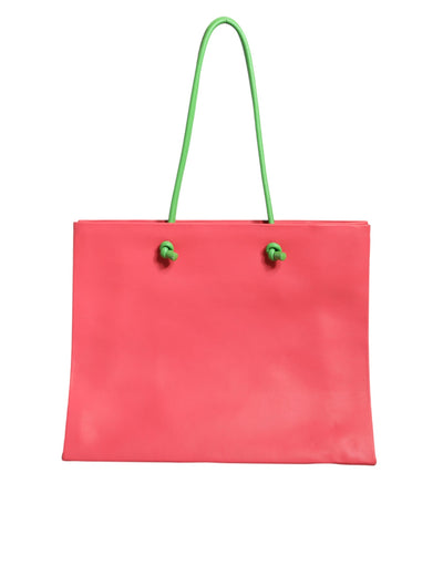 Alberta Ferretti Rosa Leder Weekend Wednesday Einkaufstasche