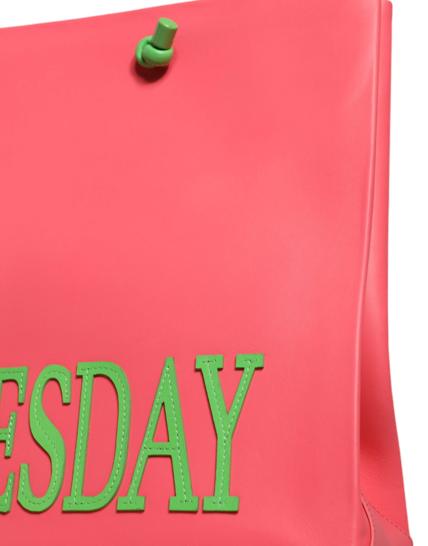 Alberta Ferretti Rosa Leder Weekend Wednesday Einkaufstasche