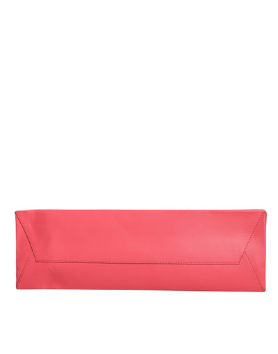 Alberta Ferretti Rosa Leder Weekend Wednesday Einkaufstasche