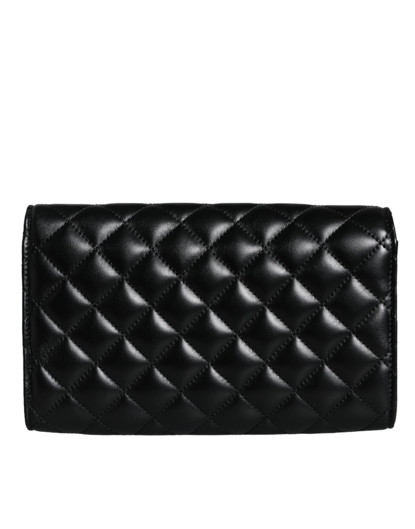 Versace Schwarze gesteppte Nappaleder Crossbody Umhängetasche