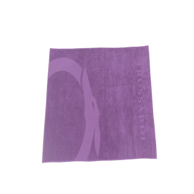 Trussardi Beachwear Lila Baumwolle Männer Schwimmen Handtuch