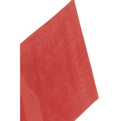 Trussardi Beachwear Rotes Baumwolle Herren Badetuch