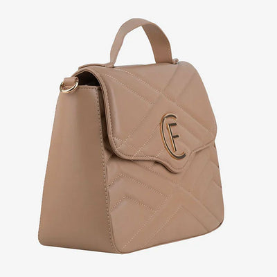 CRISTINAEFFE Beige Kunstleder Frauen Crossbody Tasche