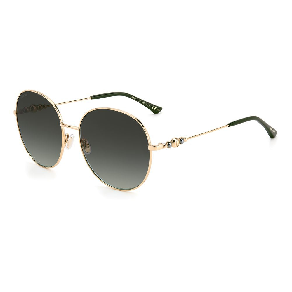 Jimmy Choo Grüne Edelstahl-Sonnenbrille
