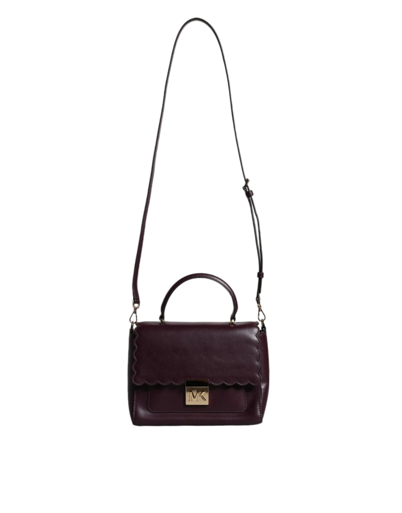 Michael Kors Lila Leder Logo Plaque Crossbody MINDY Satchel Tasche
