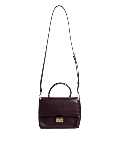 Michael Kors Lila Leder Logo Plaque Crossbody MINDY Satchel Tasche
