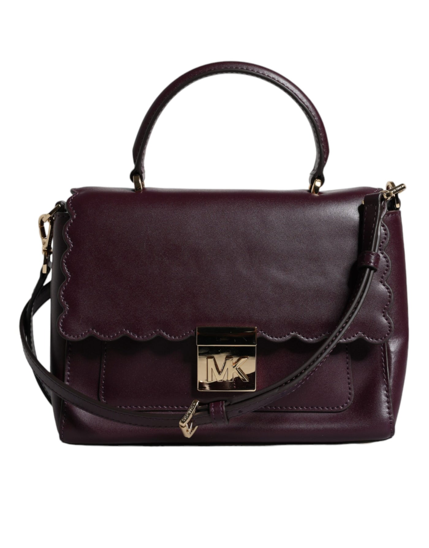 Michael Kors Lila Leder Logo Plaque Crossbody MINDY Satchel Tasche