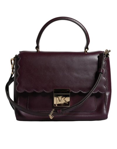 Michael Kors Lila Leder Logo Plaque Crossbody MINDY Satchel Tasche