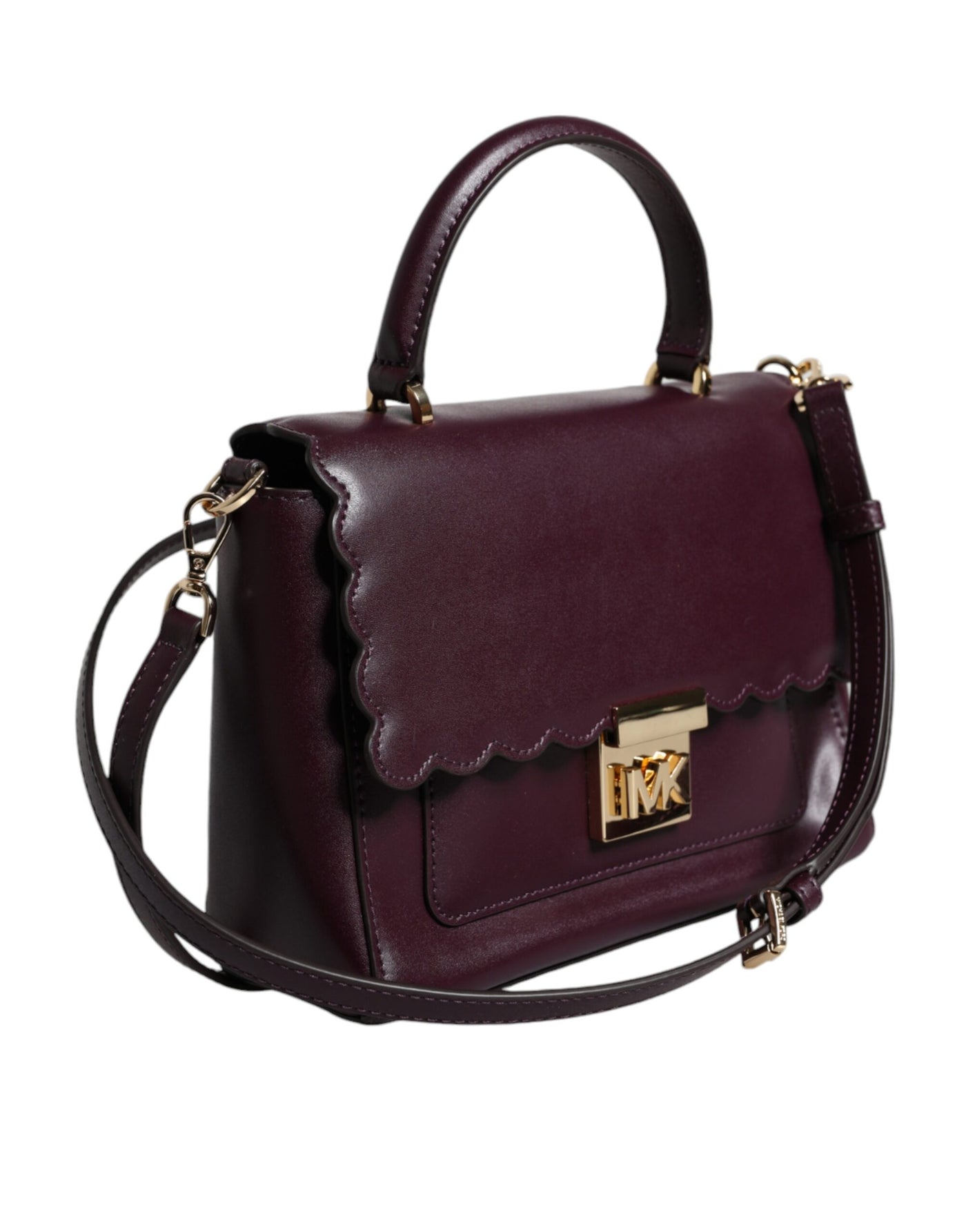 Michael Kors Lila Leder Logo Plaque Crossbody MINDY Satchel Tasche