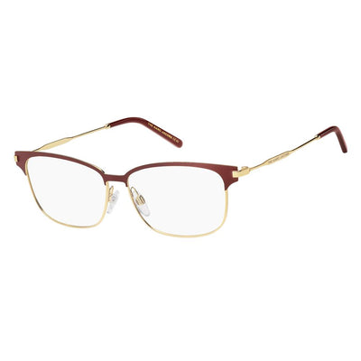 Marc Jacobs Burgunderfarbene Metallrahmen