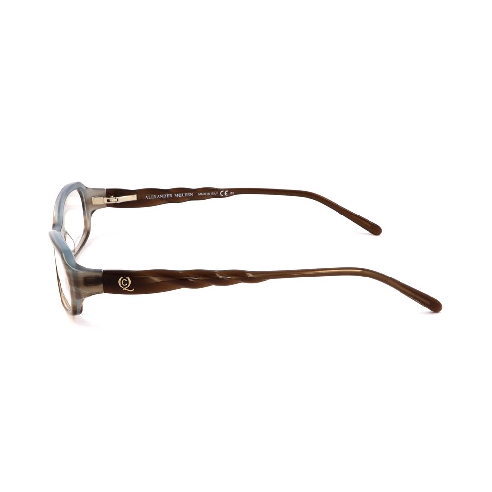 Alexander McQueen Braune Acetat-Rahmen