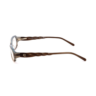 Alexander McQueen Braune Acetat-Rahmen