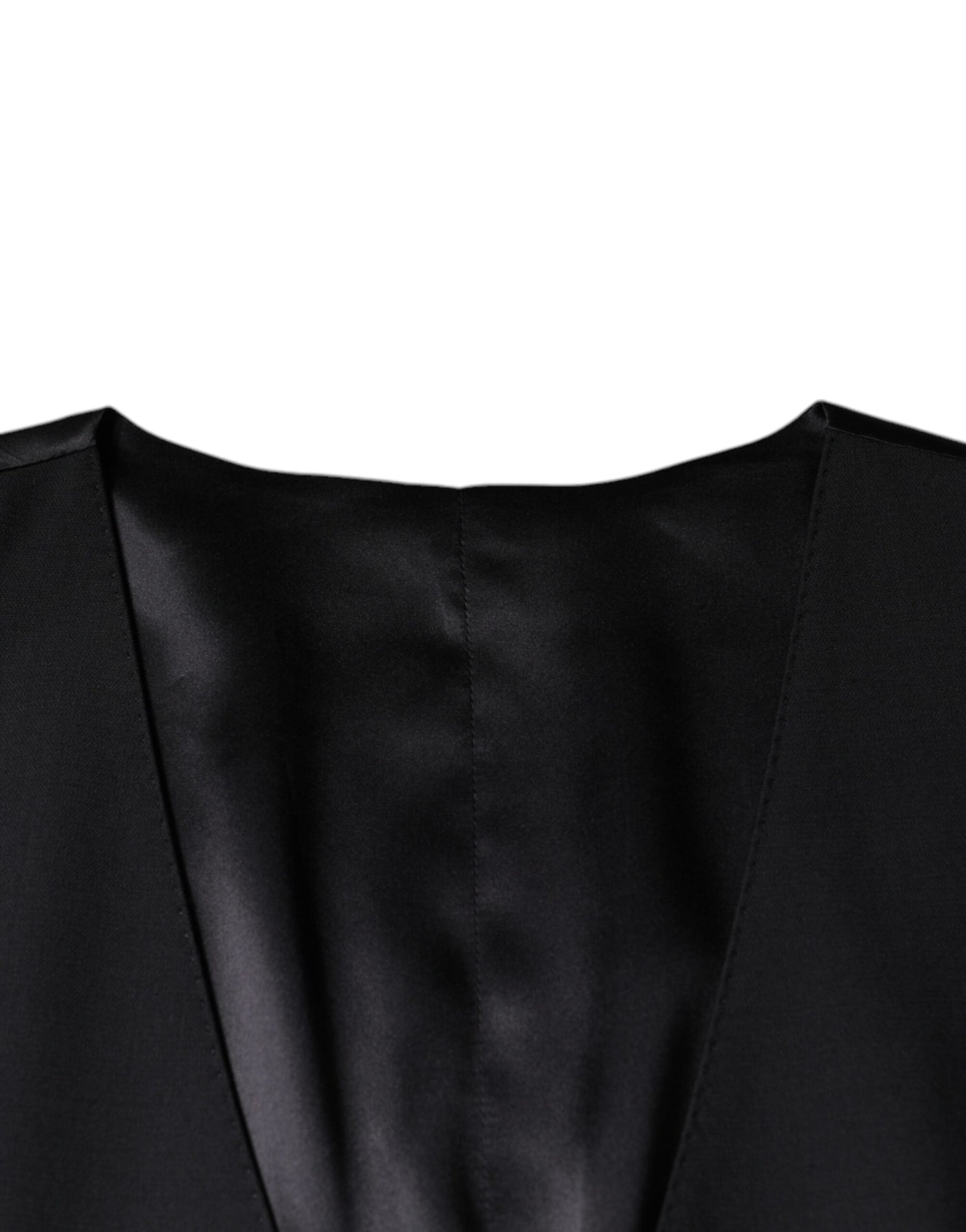 Dolce & Gabbana Schwarze Wollweste Kleid Formelle Weste