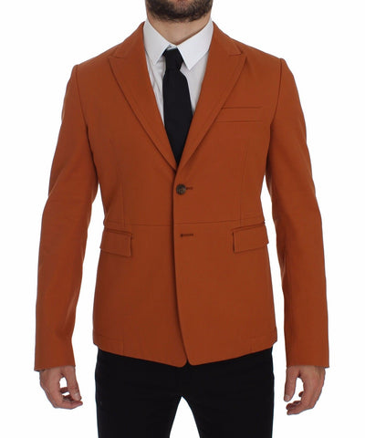 Dolce & Gabbana Orangefarbener Baumwoll-Stretch-Blazer