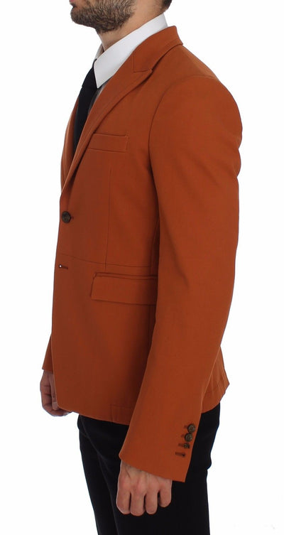 Dolce & Gabbana Orangefarbener Baumwoll-Stretch-Blazer
