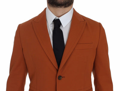 Dolce & Gabbana Orangefarbener Baumwoll-Stretch-Blazer