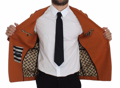 Dolce & Gabbana Orangefarbener Baumwoll-Stretch-Blazer