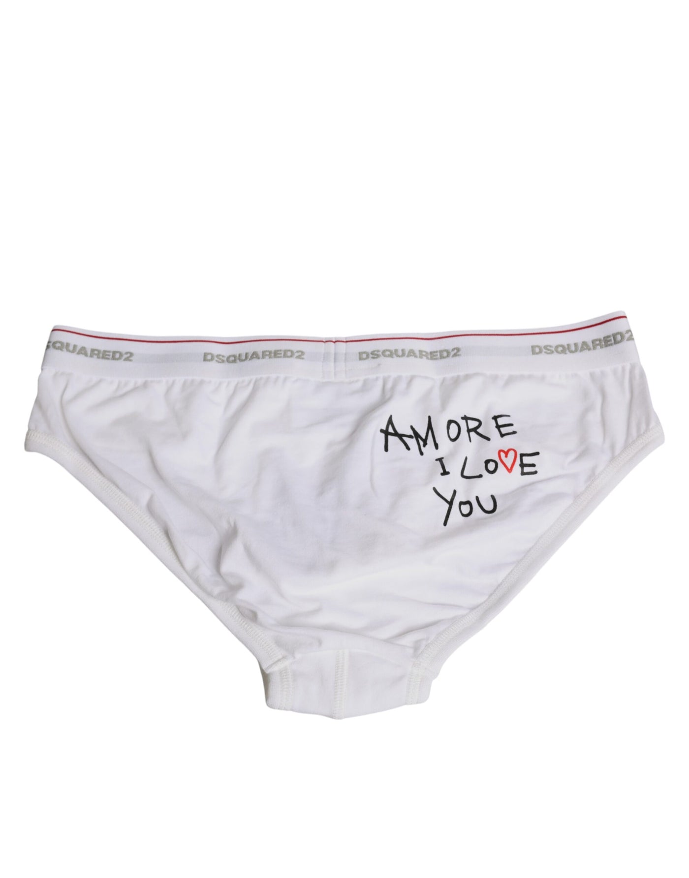 Dsquared² Weiß Baumwolle Stretch Frauen mittlere Taille Panty Unterwäsche