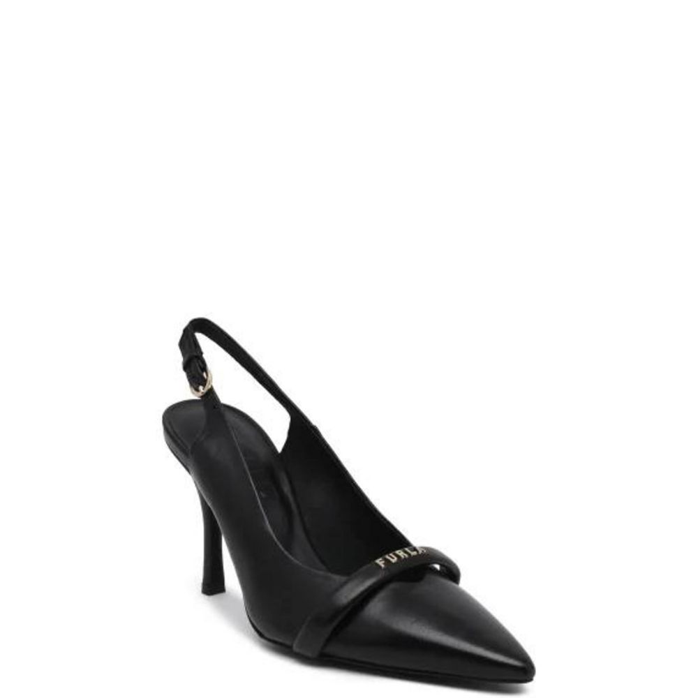 Furla Schwarzer Leder High Heel