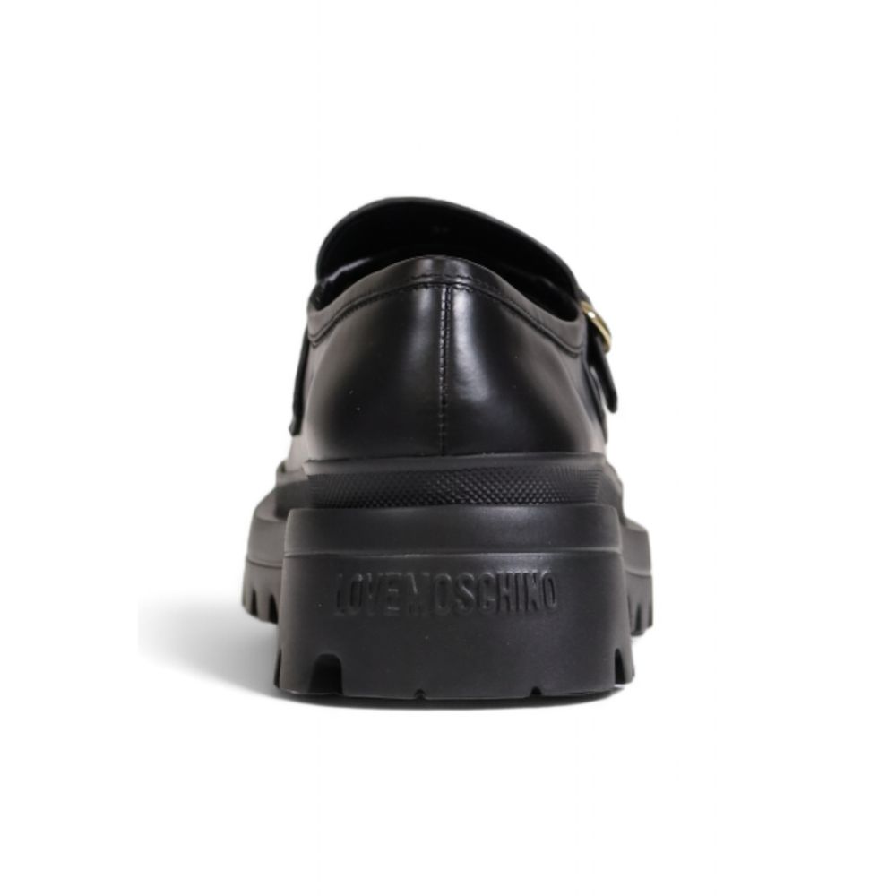 Love Moschino Plattform aus schwarzem Polyethylen