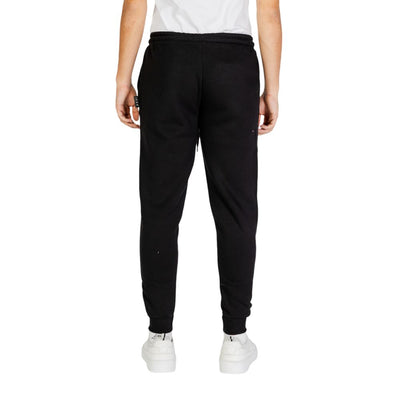 Icon Schwarze und weiße Baumwoll-Jogger Workout-Hose