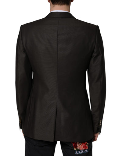 Dolce & Gabbana Blazer Braun Grün Biene Wolljacke Mantel