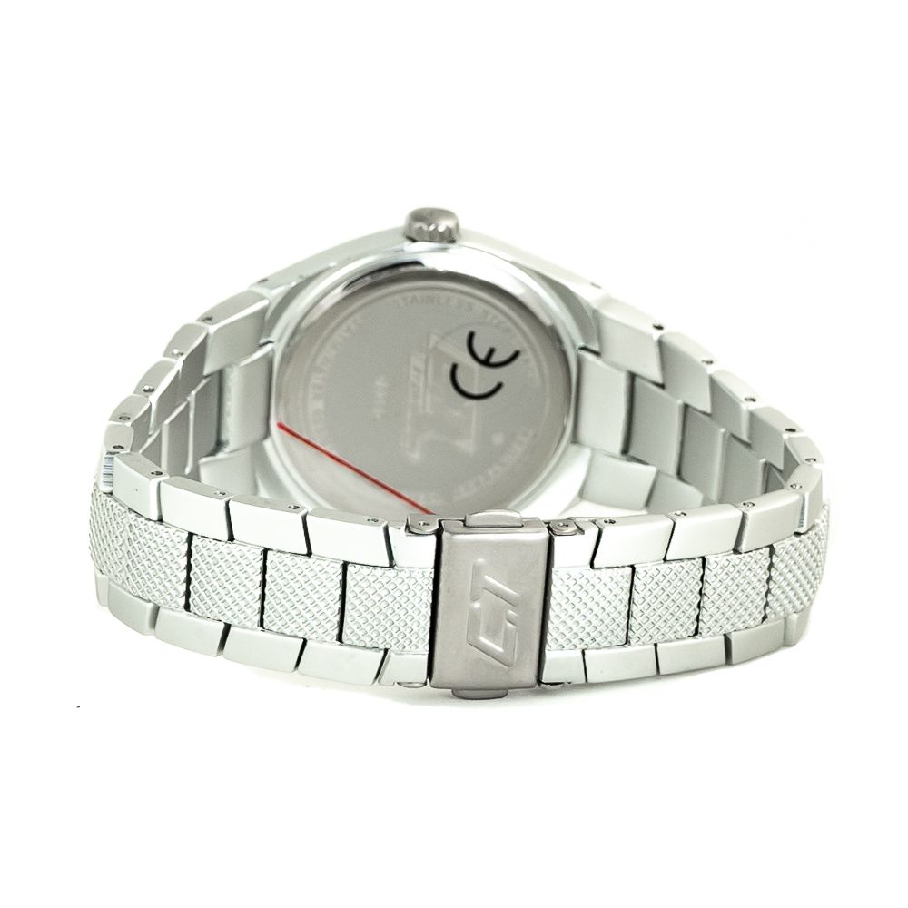 Chronotech Silberne Uhr aus Edelstahl