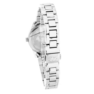 Chronotech Silberne Uhr aus Edelstahl