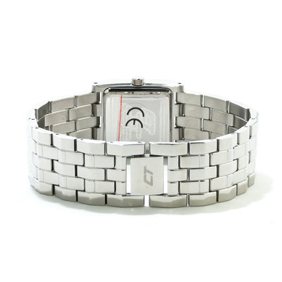 Chronotech Silberne Uhr aus Edelstahl