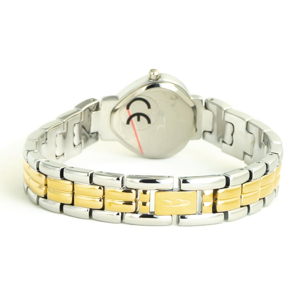 Chronotech Silberne Uhr aus Edelstahl