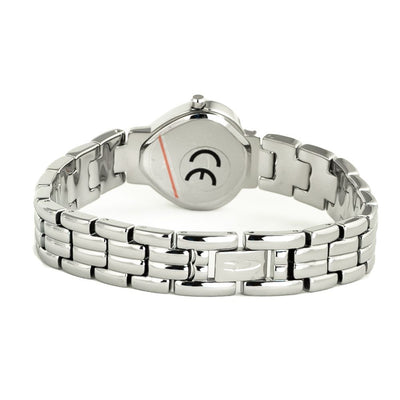 Chronotech Silberne Uhr aus Edelstahl