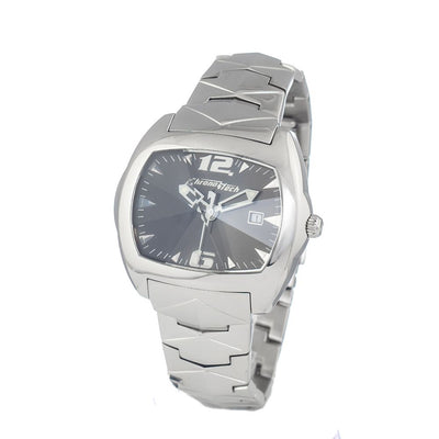 Chronotech Silberne Uhr aus Edelstahl