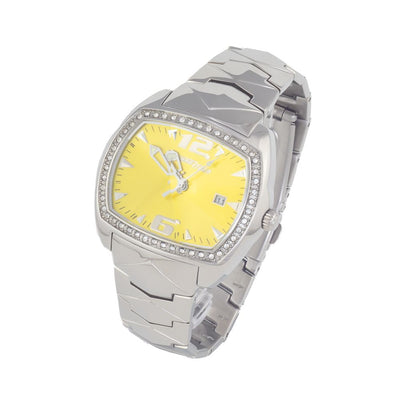 Chronotech Silberne Uhr aus Edelstahl