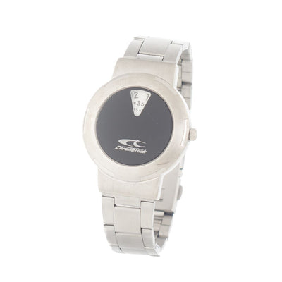 Chronotech Silberne Uhr aus Edelstahl