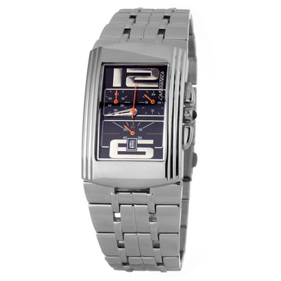 Chronotech Silberne Uhr aus Edelstahl