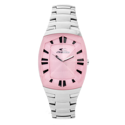 Chronotech Silberne Uhr aus Edelstahl
