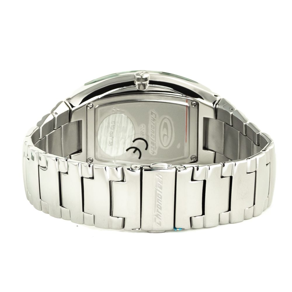 Chronotech Silberne Uhr aus Edelstahl