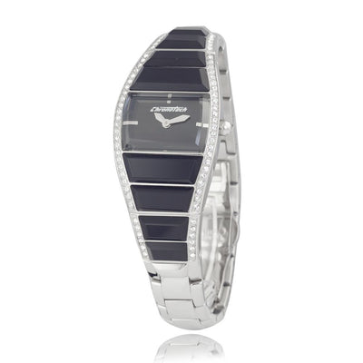 Chronotech Silberne Uhr aus Edelstahl