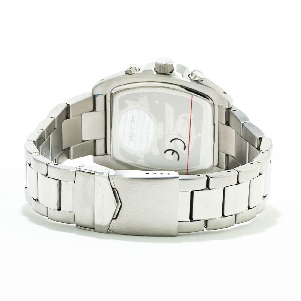 Chronotech Silberne Uhr aus Edelstahl