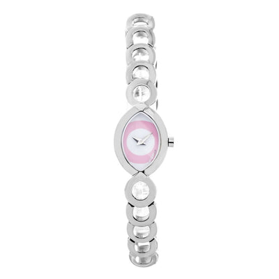Chronotech Silberne Uhr aus Edelstahl