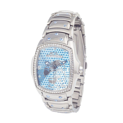 Chronotech Silberne Uhr aus Edelstahl