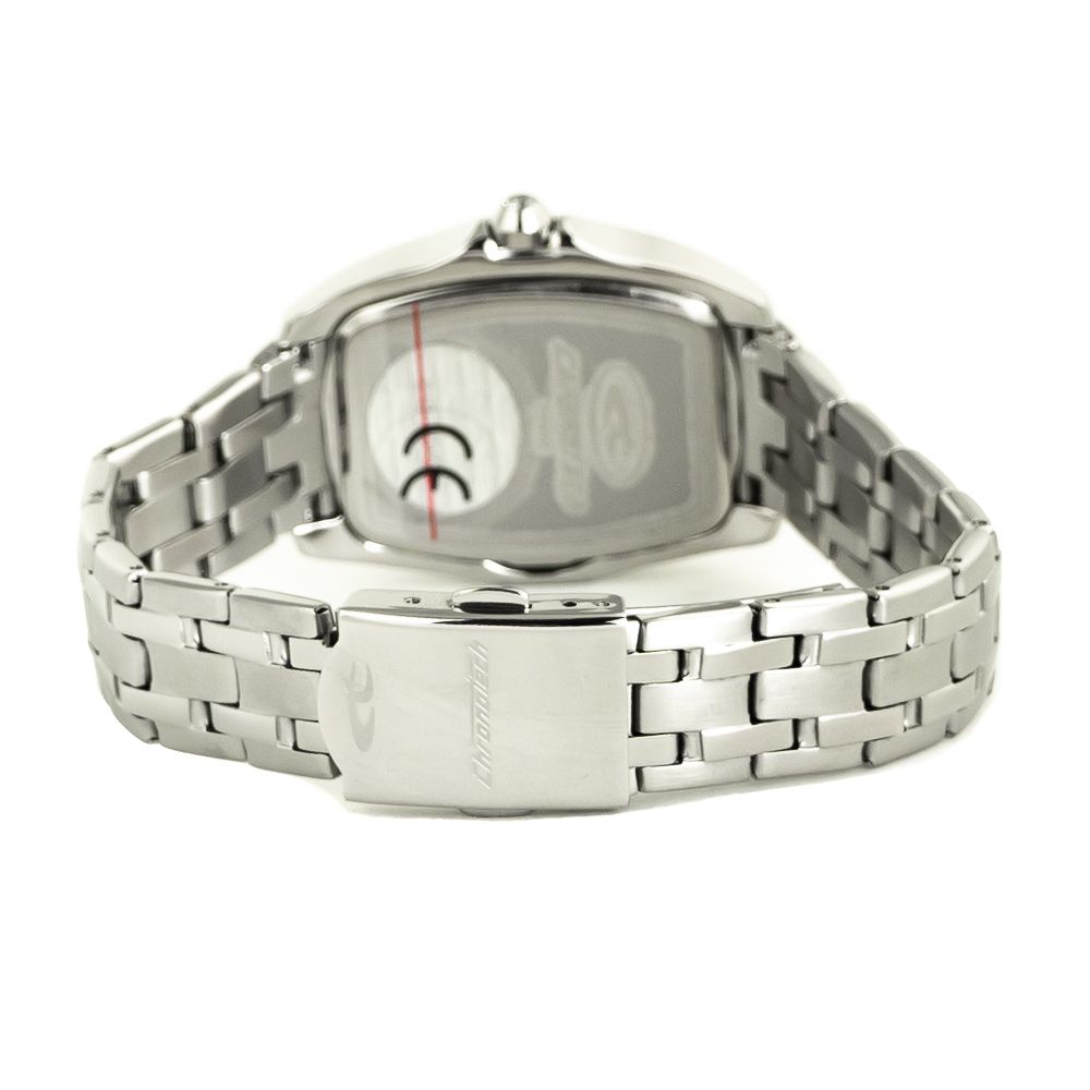 Chronotech Silberne Uhr aus Edelstahl