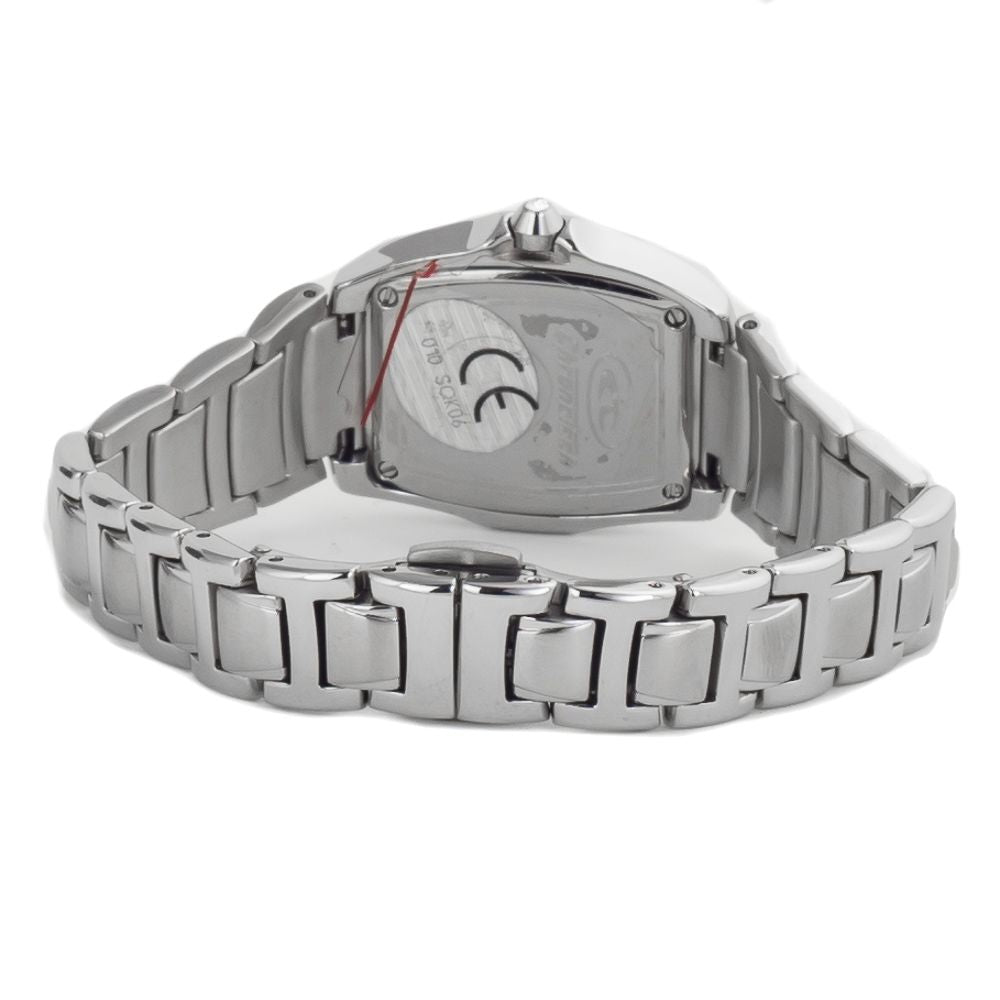 Chronotech Silberne Uhr aus Edelstahl