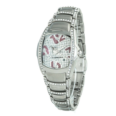 Chronotech Silberne Uhr aus Edelstahl