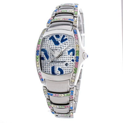 Chronotech Silberne Uhr aus Edelstahl
