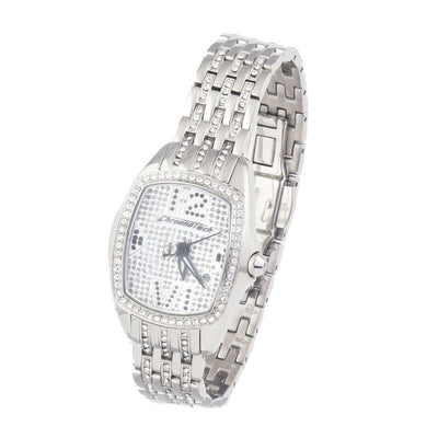 Chronotech Silberne Uhr aus Edelstahl