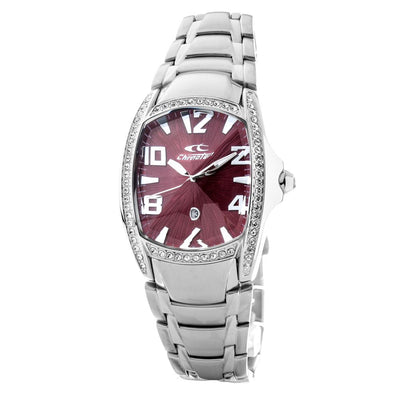Chronotech Silberne Uhr aus Edelstahl